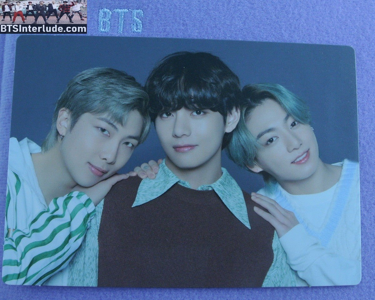 BTS PHOTOCARD OFFICIAL SUB-UNIT SOWOOZOO #3 JUNGKOOK V RM OFFICIAL MERCHANDISE LIMITED EDITION
