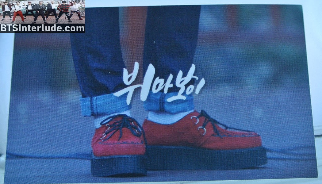 BTS PHOTOCARD FANSITE V KIM TAEHYUNG 김태형 FANSIGN PROFILE BLACK STRIPED SWEATER VUNA BOY FANSITE PHOTO CARD