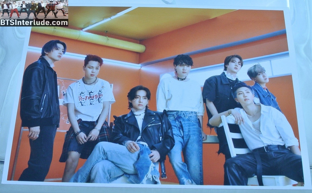 BTS PHOTO GROUP BUTTER SITTING STANDING 3.5" X 5" JUNGKOOK V JIMIN RM J-HOPE SUGA JIN