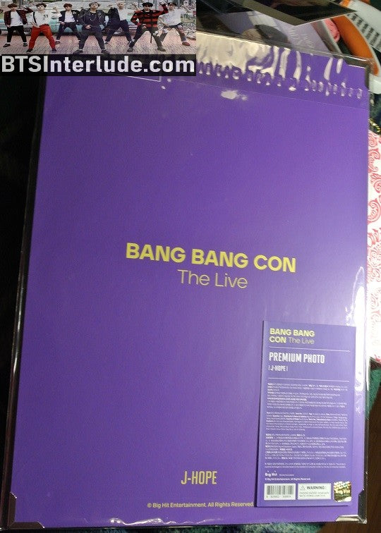 BTS PHOTO OFFICIAL J-HOPE JUNG HOSEOK 정호석 PREMIUM BANG BANG CON THE LIVE NEW OFFICIAL MERCHANDISE