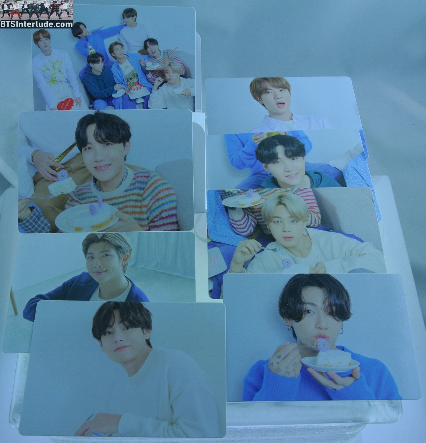 BTS PHOTOCARD OFFICIAL GROUP BUSAN YET TO COME IN METAL TIN SET OF 8 INDIVIDUAL JUNGKOOK V JIMIN RM J-HOPE SUGA JIN OFFICIAL MERCHANDISE LIMITED EDITION