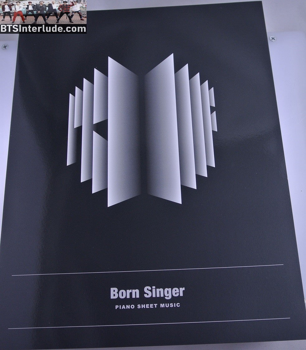 BTS PIANO MUSIC SHEET BORN SINGER ANTHOLOGY #1 JUNGKOOK V JIMIN RM J-HOPE SUGA JIN NEW OFFICIAL MERCHANDISE
