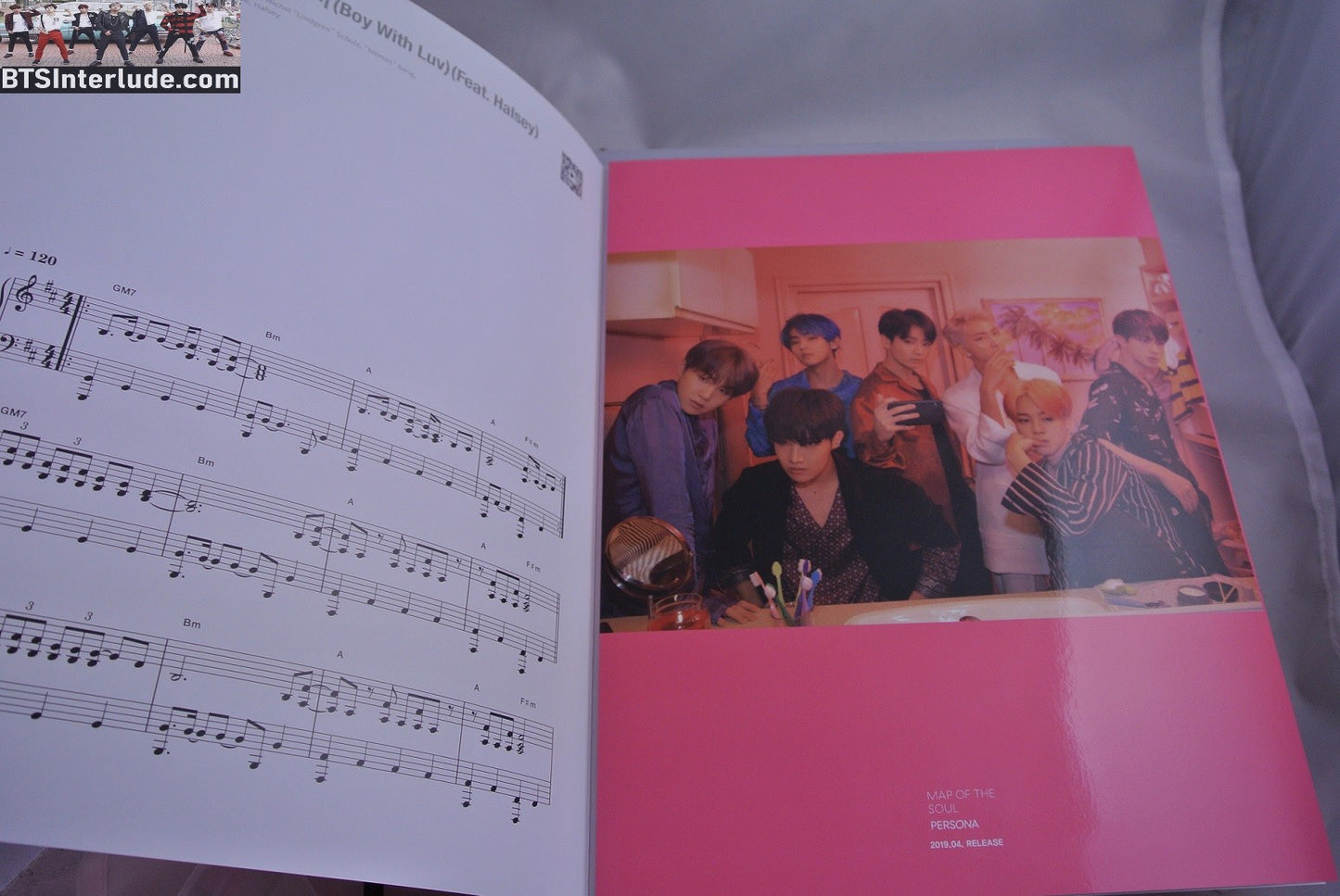 BTS PIANO MUSIC SHEET BOY WITH LUV ANTHOLOGY #3 JUNGKOOK V JIMIN RM J-HOPE SUGA JIN NEW OFFICIAL MERCHANDISE