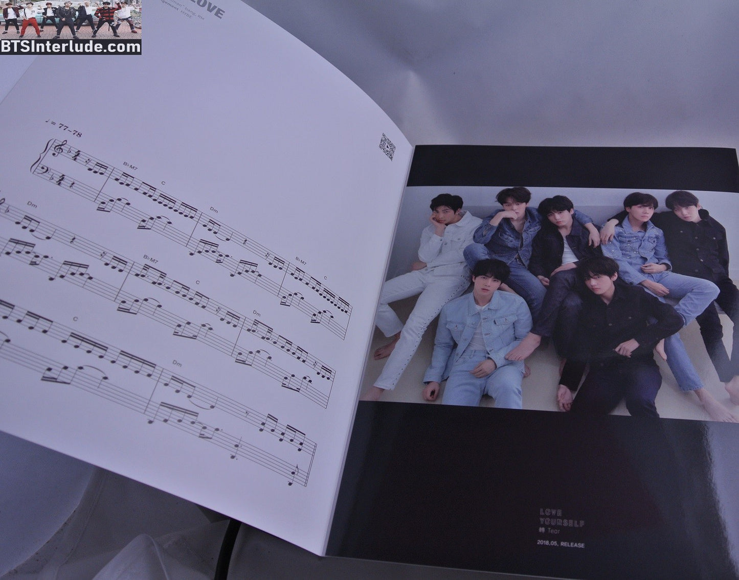 BTS PIANO MUSIC SHEET FAKE LOVE ANTHOLOGY #3 JUNGKOOK V JIMIN RM J-HOPE SUGA JIN NEW OFFICIAL MERCHANDISE
