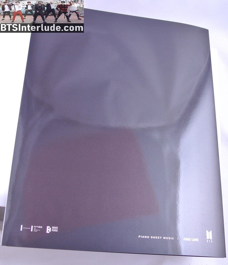 BTS PIANO MUSIC SHEET FAKE LOVE ANTHOLOGY #3 JUNGKOOK V JIMIN RM J-HOPE SUGA JIN NEW OFFICIAL MERCHANDISE