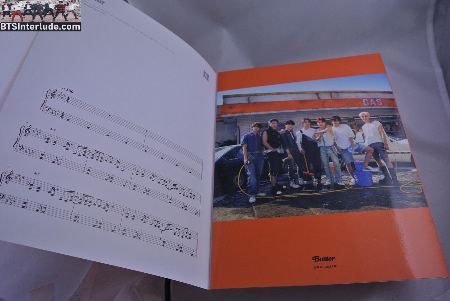 BTS PIANO MUSIC SHEET BUTTER ANTHOLOGY #4 JUNGKOOK V JIMIN RM J-HOPE SUGA JIN NEW OFFICIAL MERCHANDISE