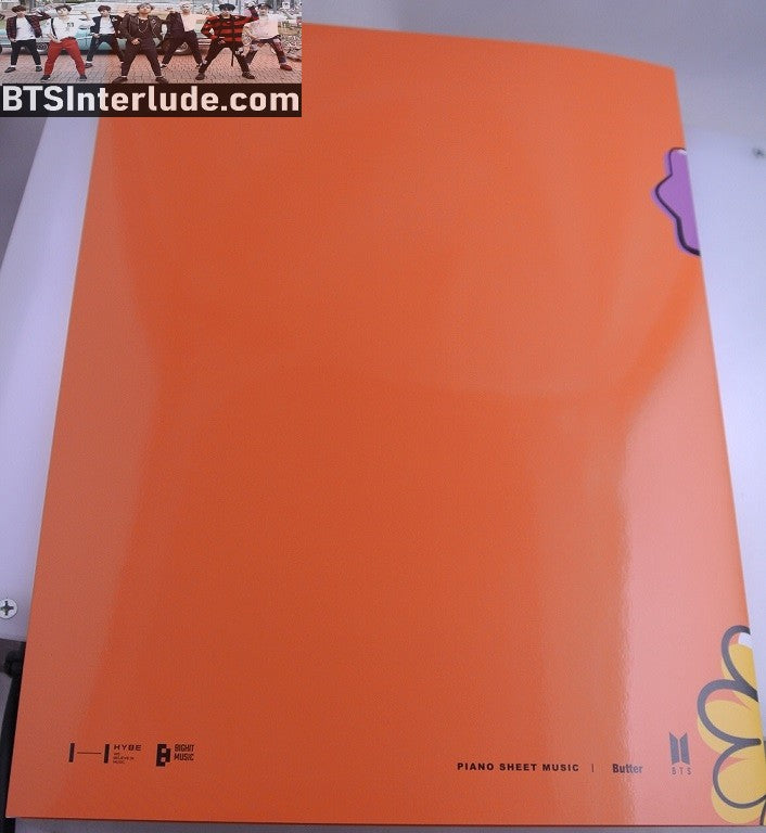 BTS PIANO MUSIC SHEET BUTTER ANTHOLOGY #4 JUNGKOOK V JIMIN RM J-HOPE SUGA JIN NEW OFFICIAL MERCHANDISE