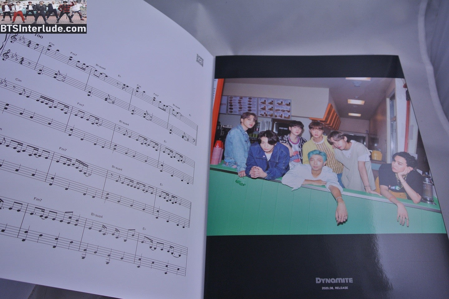 BTS PIANO MUSIC SHEET DYNAMITE ANTHOLOGY #4 JUNGKOOK V JIMIN RM J-HOPE SUGA JIN NEW OFFICIAL MERCHANDISE