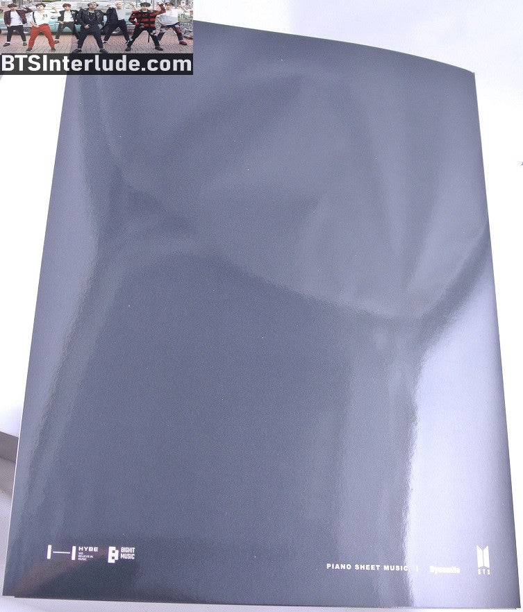 BTS PIANO MUSIC SHEET DYNAMITE ANTHOLOGY #4 JUNGKOOK V JIMIN RM J-HOPE SUGA JIN NEW OFFICIAL MERCHANDISE
