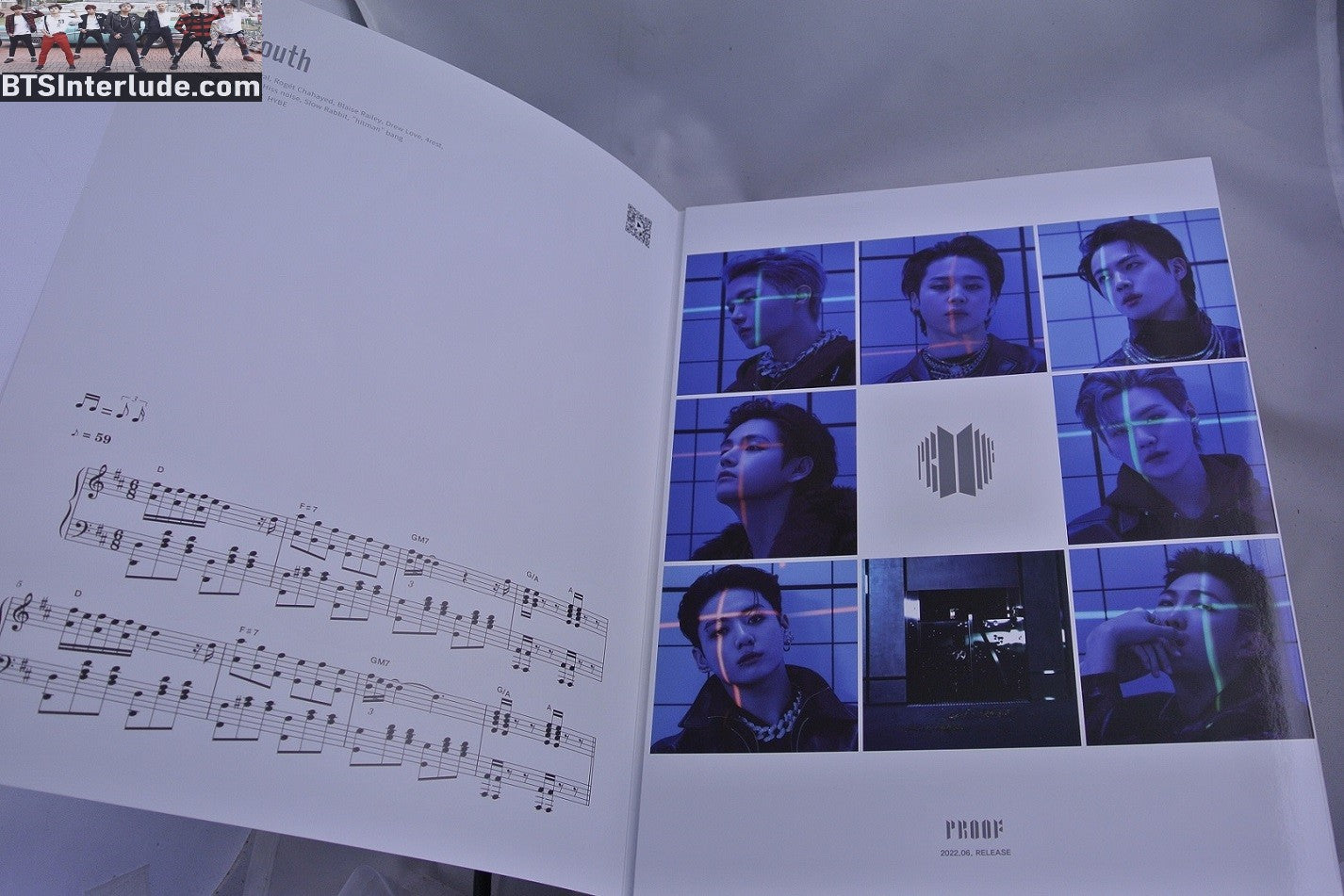 BTS PIANO MUSIC SHEET FOR YOUTH ANTHOLOGY #4 JUNGKOOK V JIMIN RM J-HOPE SUGA JIN NEW OFFICIAL MERCHANDISE