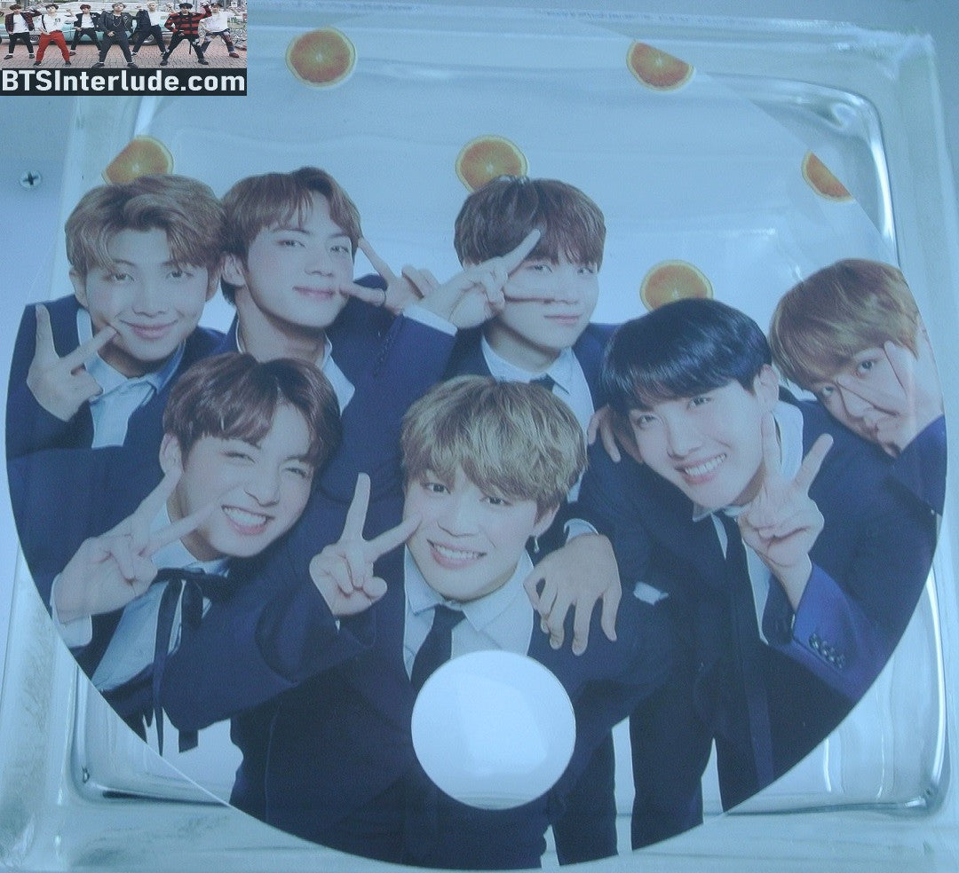 BTS PICKET GROUP THUMB HOLE ROUND CLEAR BLACK SUITS JUNGKOOK V JIMIN RM J-HOPE SUGA JIN SIGN SLOGAN