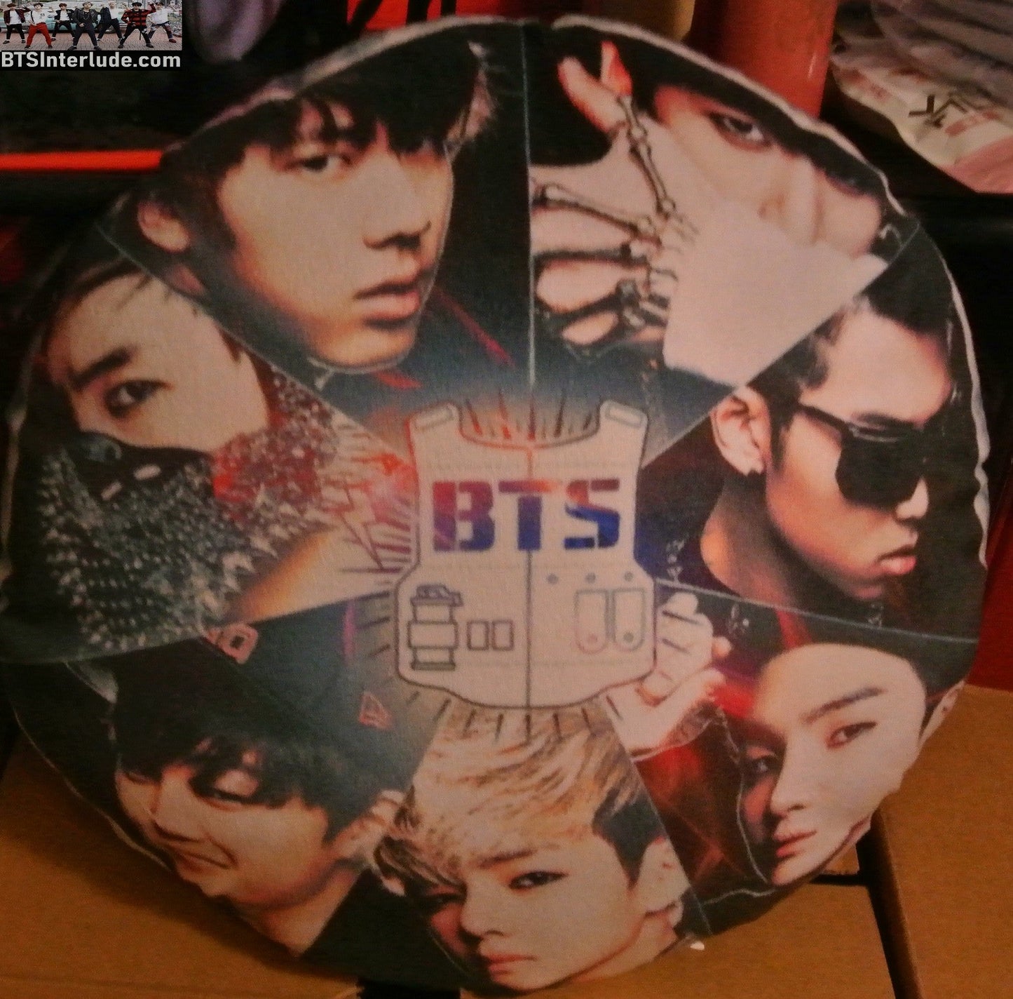 BTS PILLOW GROUP ROUND FLANNEL DEBUT PHOTOS NO MORE DREAMS THROW CUSHION JUNGKOOK V JIMIN RM J-HOPE SUGA JIN