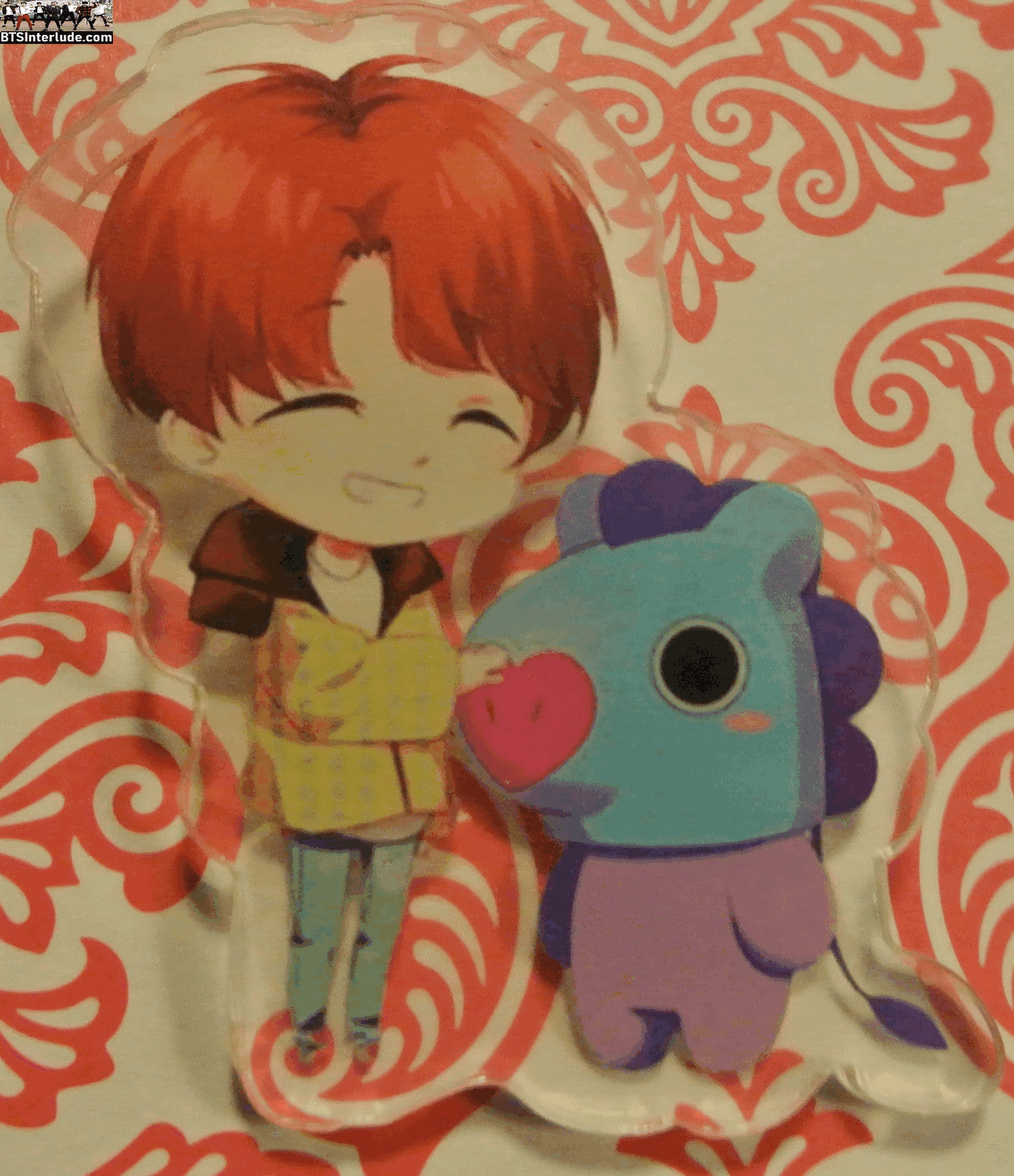 BTS PIN ACRYLIC J-HOPE MANG BT21 JUNG HOSEOK 정호석 CLEAR BADGE BUTTON