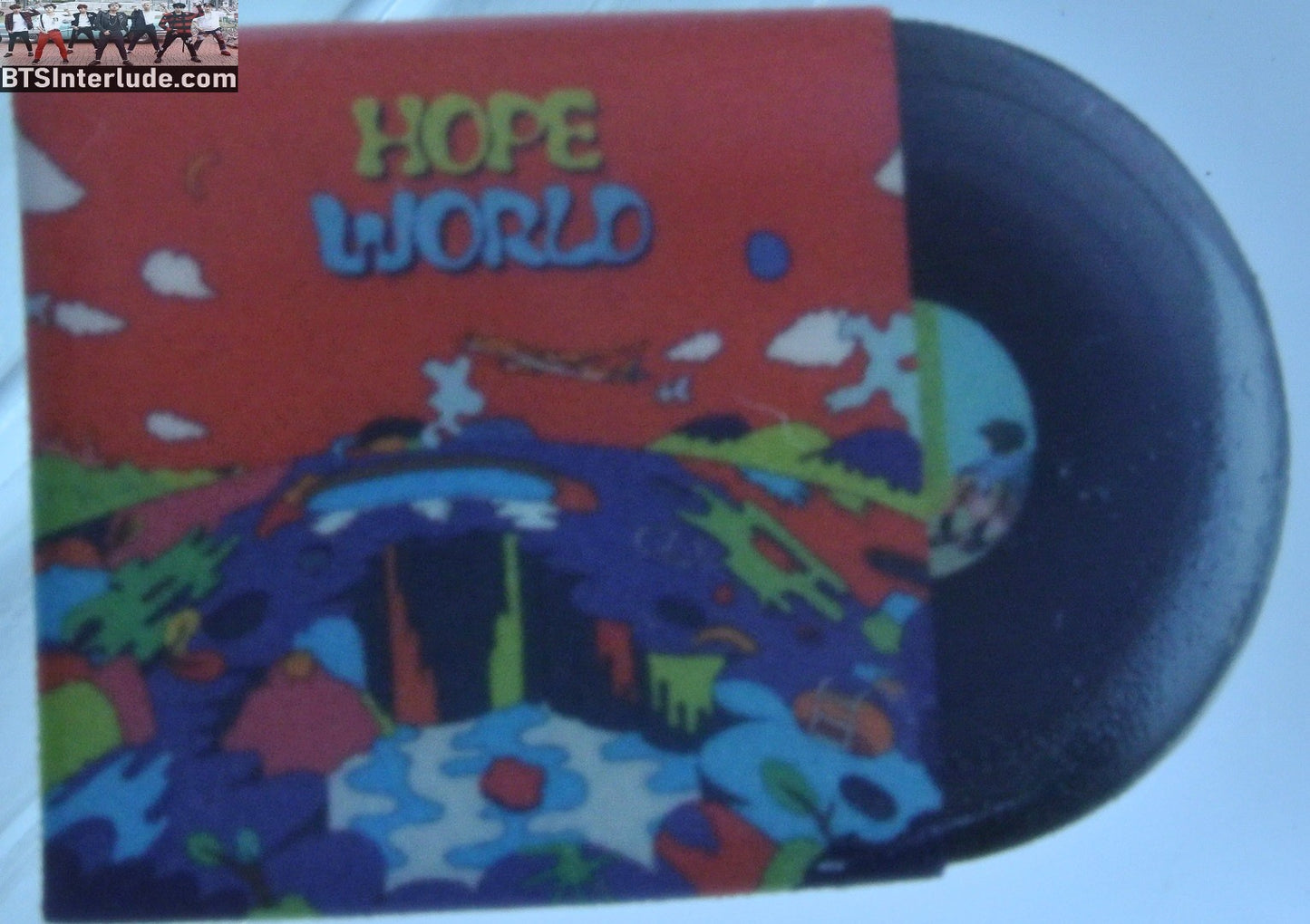 BTS PIN ACRYLIC J-HOPE JUNG HOSEOK 정호석 HOPE WORLD VINYL RECORD BADGE BUTTON
