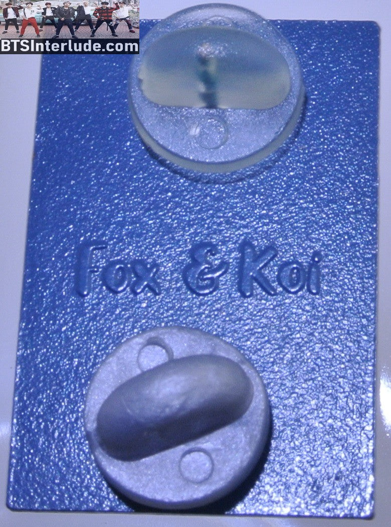 BTS PIN ENAMEL BLUE OMELAS SPRING DAY PANTONE JUNGKOOK V JIMIN RM J-HOPE SUGA JIN FOX X KOI PINS BADGE BUTTON