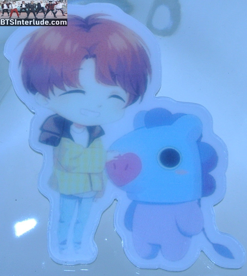 BTS PIN ACRYLIC J-HOPE MANG BT21 JUNG HOSEOK 정호석 BADGE BUTTON