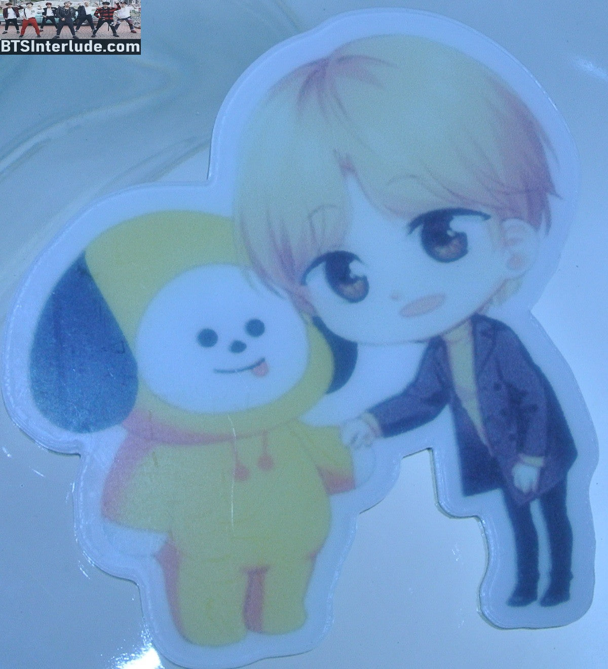 BTS PIN ACRYLIC PARK JIMIN 박지민 BT21 CHIMMY BUTTON BADGE
