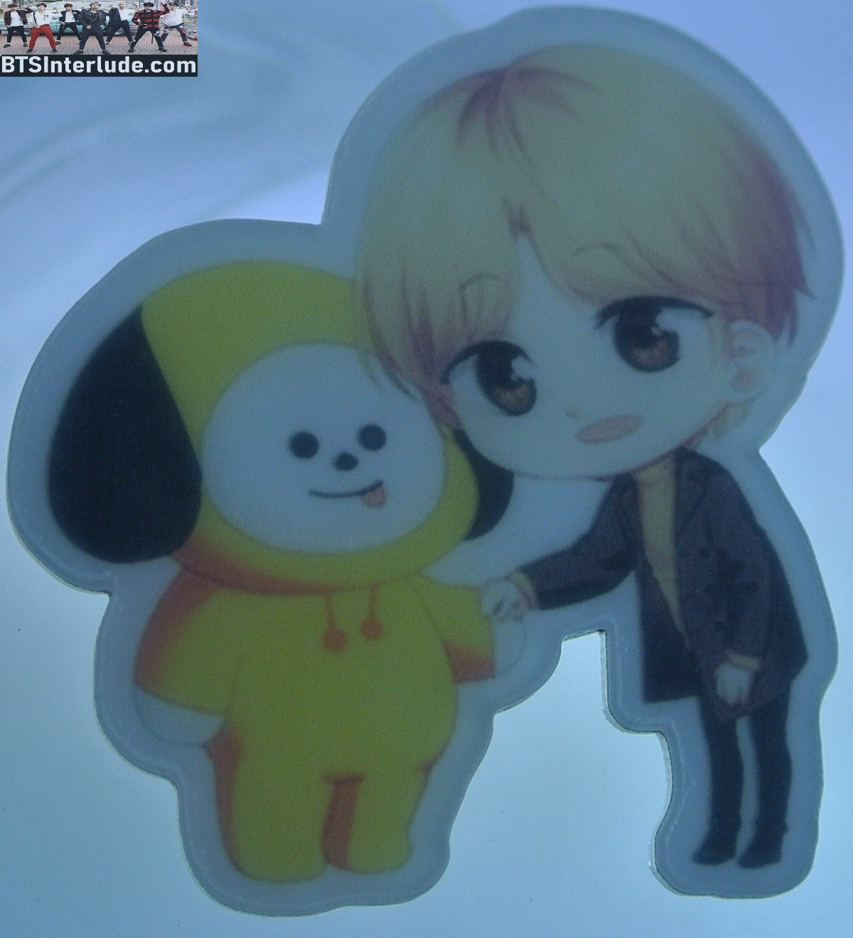BTS PIN ACRYLIC PARK JIMIN 박지민 BT21 CHIMMY BUTTON BADGE