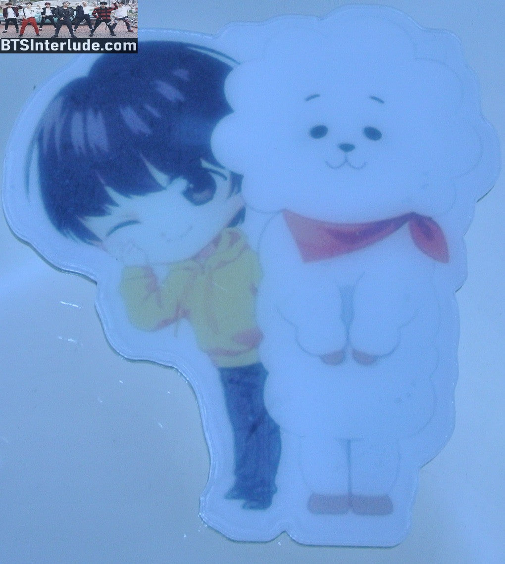 BTS PIN ACRYLIC JIN KIM SEOKJIN 김석진 BT21 RJ BADGE BUTTON