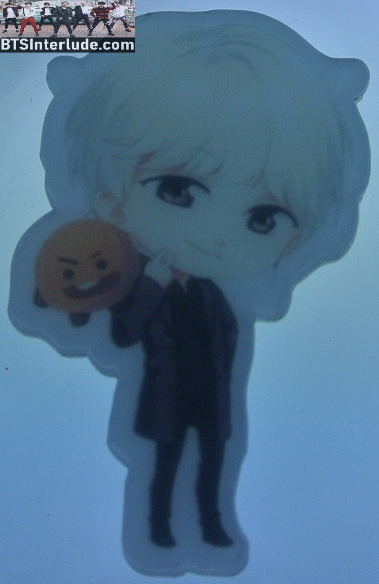 BTS PIN ACRYLIC SUGA MIN YOONGI 민윤기 BT21 SHOOKY BADGE BUTTON