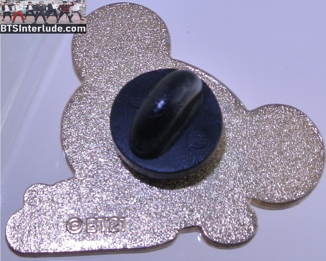 BTS PIN ENAMEL BT21 GOLD KOYA SLEEPING RM KIM NAMJOON 김남준 OFFICIAL MERCHANDISE BADGE BUTTON