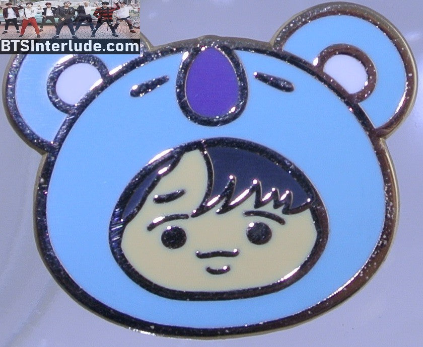 BTS PIN ENAMEL BT21 GOLD RM FACE IN KOYA MASK KIM NAMJOON NIIKOCHU PINS BADGE BUTTON