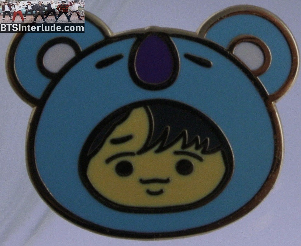 BTS PIN ENAMEL BT21 GOLD RM FACE IN KOYA MASK KIM NAMJOON NIIKOCHU PINS BADGE BUTTON