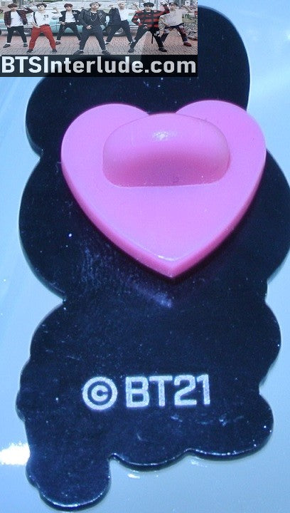 BTS PIN ENAMEL BT21 GUNMETAL COOKY SKATEBOARD JEON JUNGKOOK OFFICIAL MERCHANDISE BADGE BUTTON
