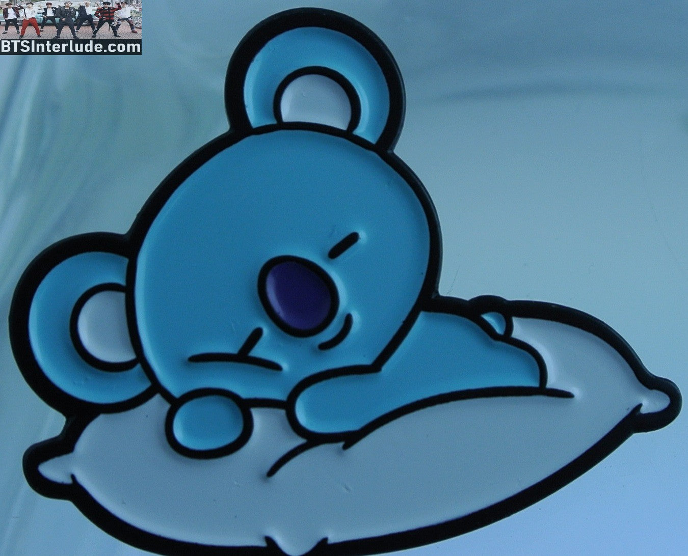 BTS PIN ENAMEL BT21 GUNMETAL KOYA SLEEPING PILLOW RM KIM NAMJOON OFFICIAL MERCHANDISE BADGE BUTTON