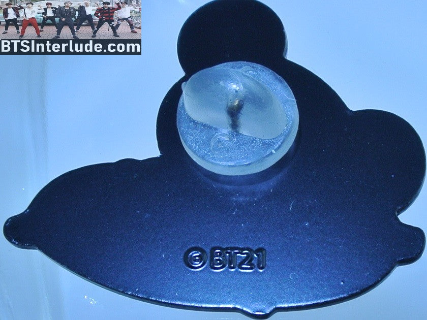 BTS PIN ENAMEL BT21 GUNMETAL KOYA SLEEPING PILLOW RM KIM NAMJOON OFFICIAL MERCHANDISE BADGE BUTTON