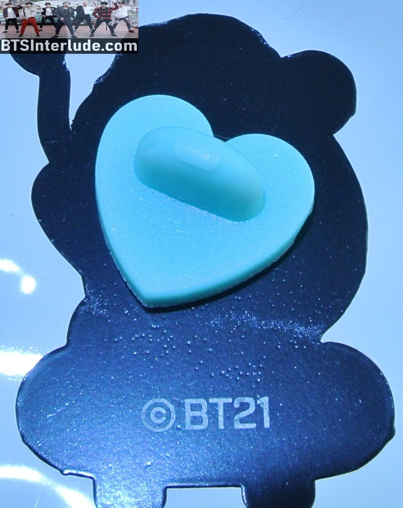 BTS PIN ENAMEL BT21 GUNMETAL MANG SKATEBOARD J-HOPE OFFICIAL JUNG HOSEOK BADGE BUTTON