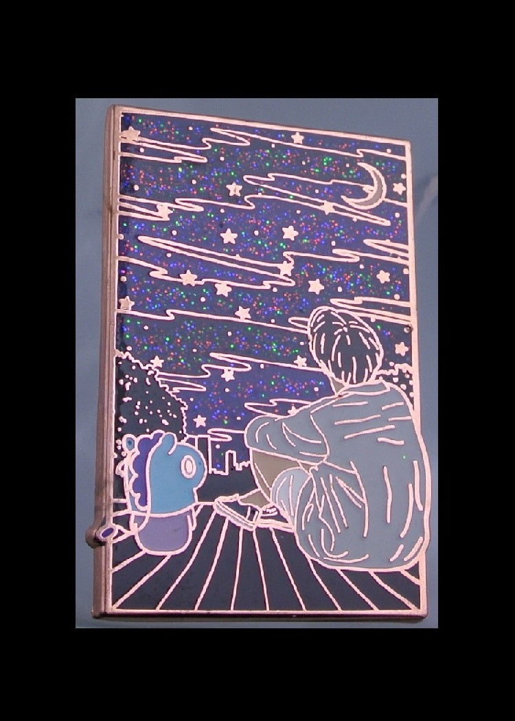 BTS PIN ENAMEL ROSE GOLD COPPER MANG BT21 J-HOPE JUNG HOSEOK 정호석 STARRY NIGHT HAPPIPOP PINS BADGE BUTTON