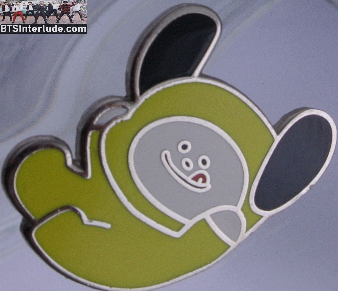 BTS PIN ENAMEL BT21 SILVER CHIMMY FALLING PARK JIMIN 박지민 PINS OVER FLOWERS BADGE BUTTON
