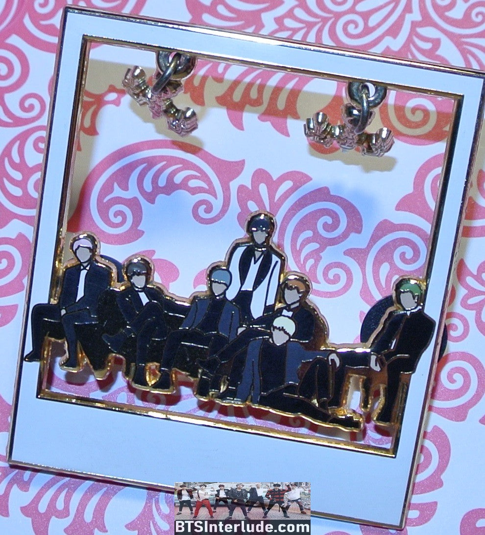 BTS PIN ENAMEL GOLD GROUP BLOOD SWEAT & TEARS WHITE POLAROID HAPPIPOP PINS JUNGKOOK V JIMIN RM J-HOPE SUGA JIN BADGE BUTTON