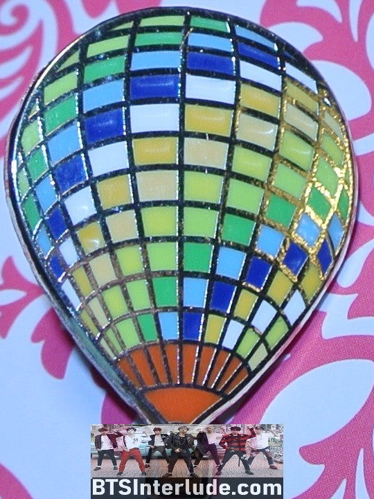 BTS PIN ENAMEL GOLD GROUP HYYH YOUNG FOREVER HOT AIR BALLOON HAPPIPOP PINS JUNGKOOK V JIMIN RM J-HOPE SUGA JIN BADGE BUTTON