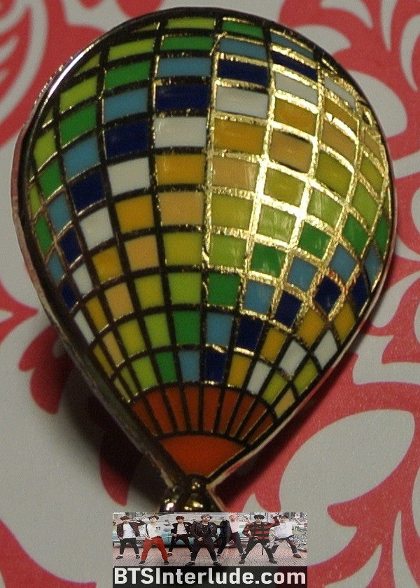 BTS PIN ENAMEL GOLD GROUP HYYH YOUNG FOREVER HOT AIR BALLOON HAPPIPOP PINS JUNGKOOK V JIMIN RM J-HOPE SUGA JIN BADGE BUTTON