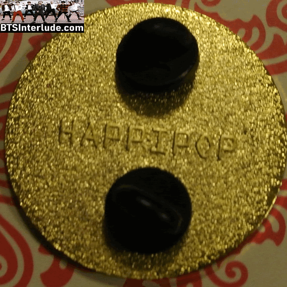 BTS PIN ENAMEL GOLD J-HOPE JUNG HOSEOK 정호석 ORANGE HAIR SUN HAPPIPOP PINS BADGE BUTTON