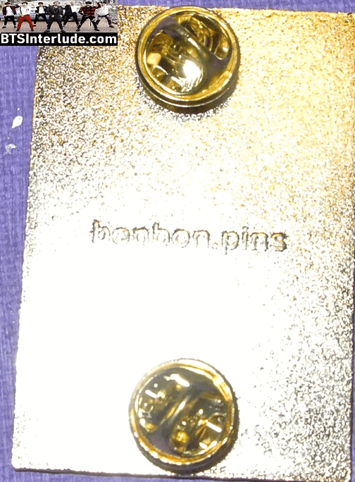 BTS PIN ENAMEL GOLD J-HOPE JUNG HOSEOK 정호석 WHITE GREY SWEATER BON BON PINS BADGE BUTTON