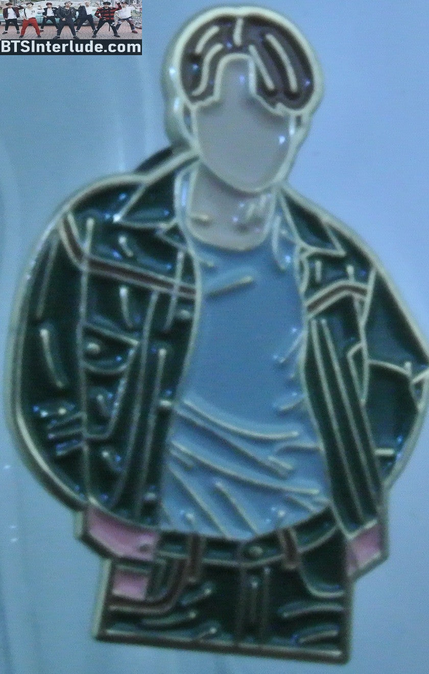 BTS PIN ENAMEL GOLD PARK JIMIIN 박지민 DYNAMITE MUSIC VIDEO JEAN JACKET BADGE BUTTON