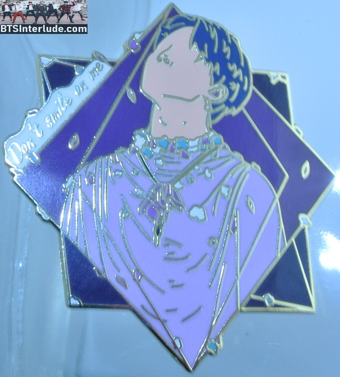 BTS PIN ENAMEL GOLD PARK JIMIN 박지민 TRUTH UNTOLD PURPLE SHIRT TEABERRY PINS BADGE BUTTON