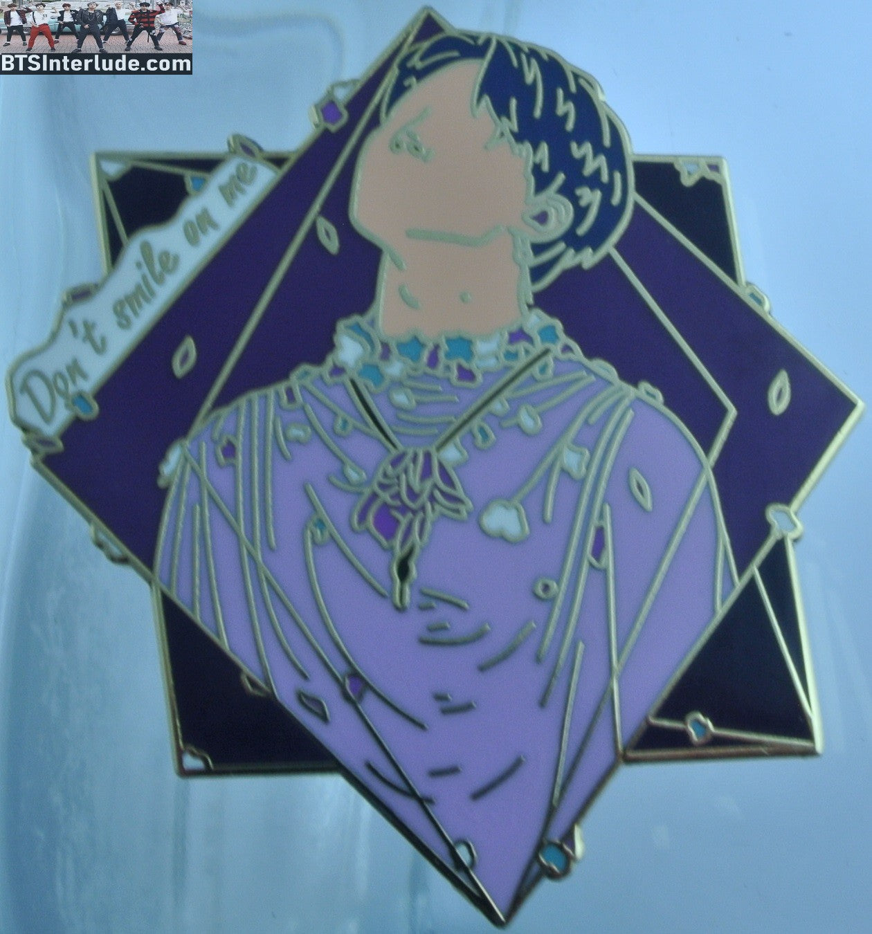 BTS PIN ENAMEL GOLD PARK JIMIN 박지민 TRUTH UNTOLD PURPLE SHIRT TEABERRY PINS BADGE BUTTON
