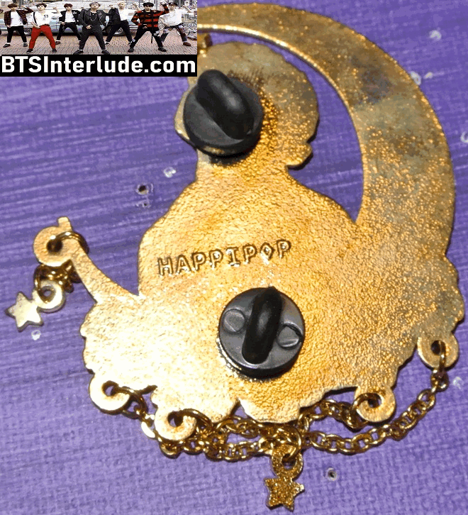 BTS PIN ENAMEL GOLD PARK JIMIN 박지민 LIE BLINDFOLD HALF MOON STAR DROPS NICUBIII PINS BADGE BUTTON