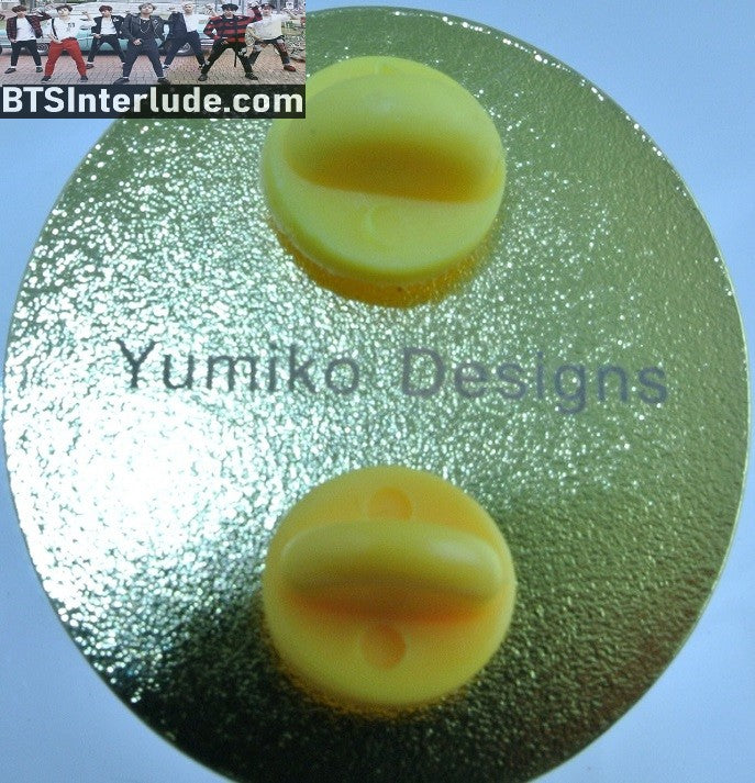 BTS PIN ENAMEL GOLD PARK JIMIIN 박지민 SERENDIPITY THEME CROWN OVAL YUKIMO DESIGNS PINS BADGE BUTTON