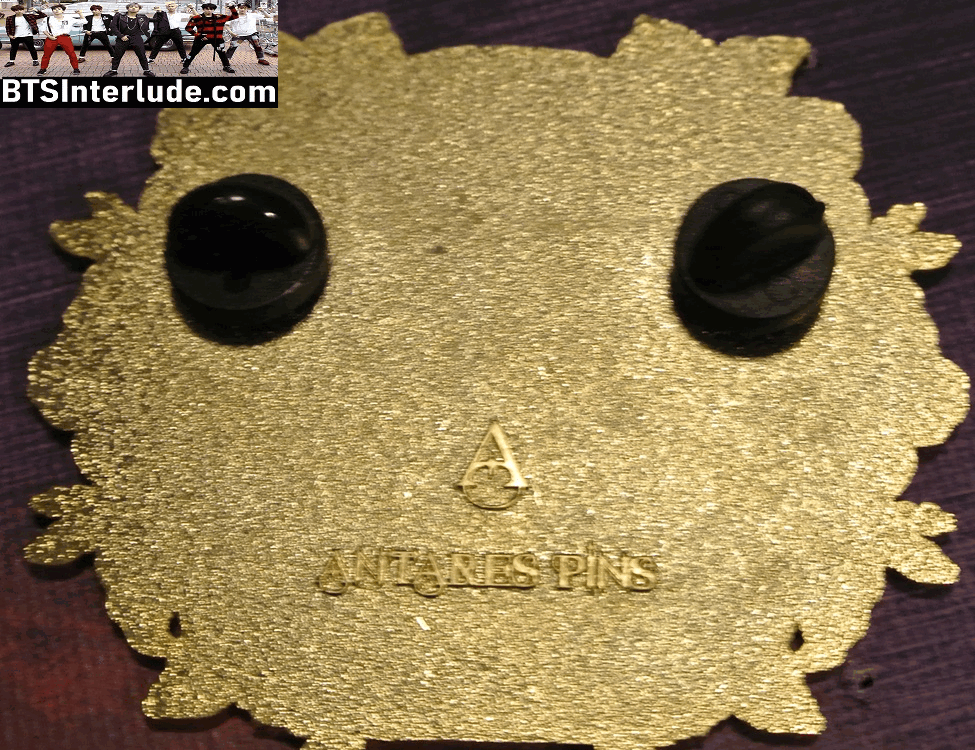 BTS PIN ENAMEL GOLD JIN KIM SEOKJIN 김석진 EPIPHANY LYRICS WHITE ANTARES PINS BUTTON BADGE