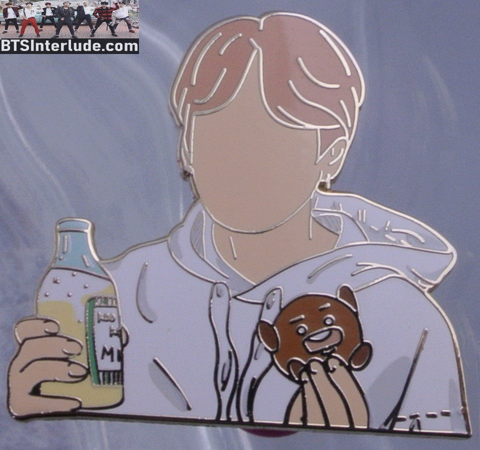 BTS PIN ENAMEL GOLD JEON JUNGKOOK BANANA MILK DUNKING BT21 SHOOKY TEATAEKL PINS BADGE BUTTON