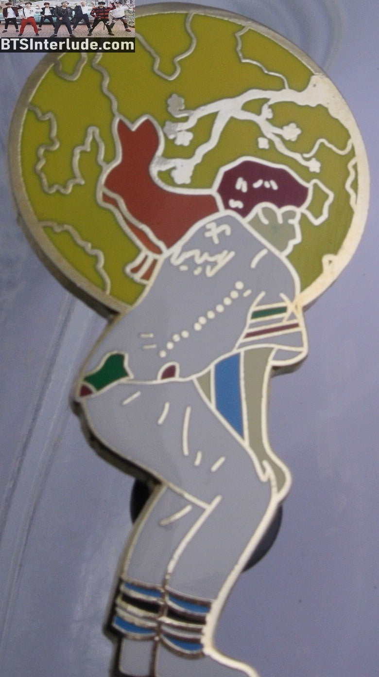 BTS PIN ENAMEL GOLD JEON JUNGKOOK 전정국 TWERKING WHITE TRACKSUIT MOCHI MISFIT PINS BADGE BUTTON