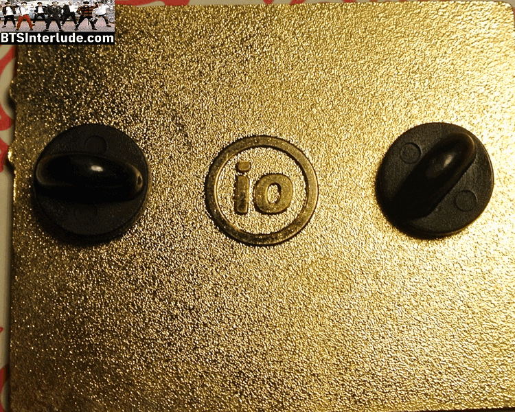 BTS PIN ENAMEL GOLD RM KIM NAMJOON 김남준 V LIVE SEND PURPLE HEARTS IO PINS BADGE BUTTON