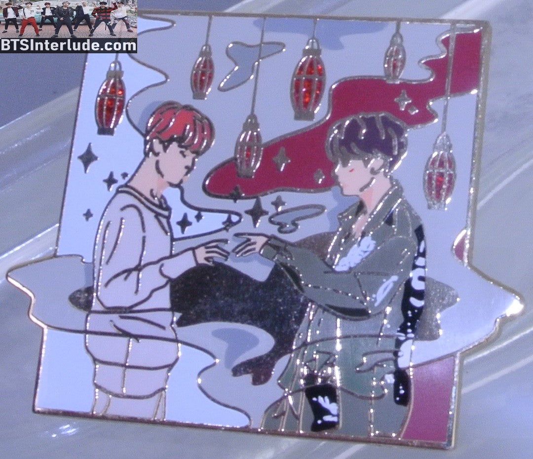 BTS PIN ENAMEL GOLD SUB-UNIT SUGA MIN YOONGI PARK JIMIN SERENDIPITY AGUST D RED LANTERNS CLOUD 9 PINS BADGE BUTTON