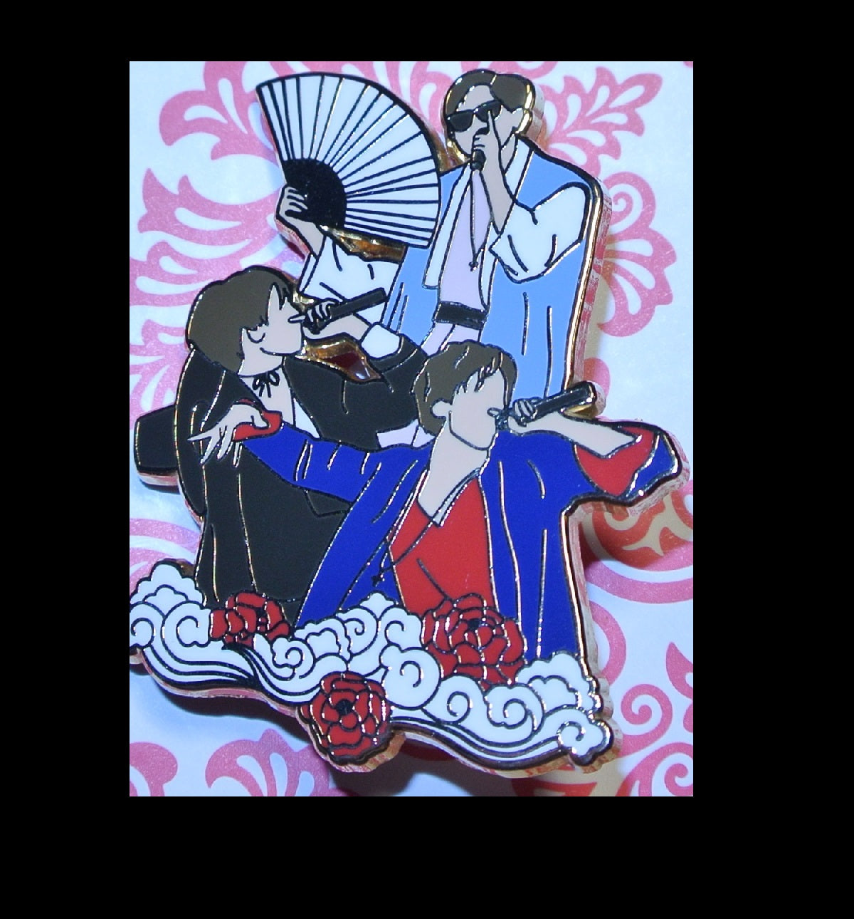 BTS PIN ENAMEL GOLD SUB-UNIT RAPLINE DDAENG RM KIM NAMJOON J-HOPE JUNG HOSEOK SUGA MIN YOONGI HANBOKS INFIRES PINS BADGE BUTTON
