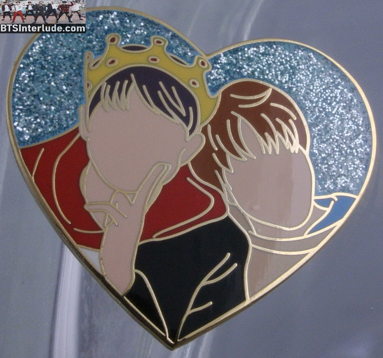 BTS PIN ENAMEL GOLD SUB-UNIT RM KIM NAMJOON JEON JUNGKOOK SPRING DAY HEART UME PINS BADGE BUTTON
